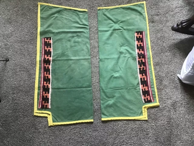 Vtg. Seminole patchwork handmade leggings Multi-Color AS FOUND  AS IS