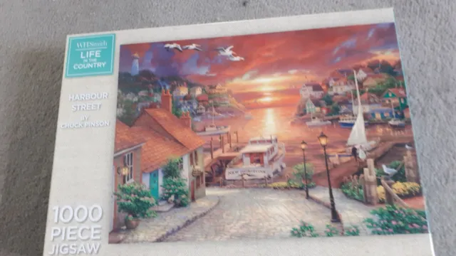 WH Smith 1000 piece jigsaw puzzle Harbour Street. Brand New 2
