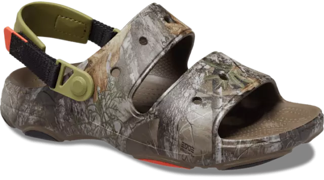 Crocs Women's and Men's Sandals - Classic Realtree Camo All Terrain Sandals