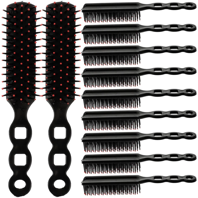 Cepillos de cabello a granel peine de rizo para mujer negro Pp