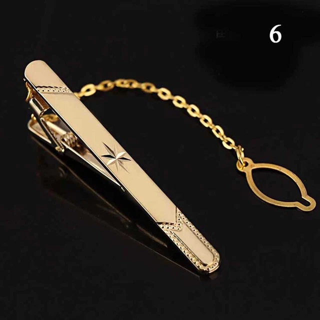 Clip Cravatta Colore 6 Clip Short Clip Fibbia Uomo Gioielli Classici Business