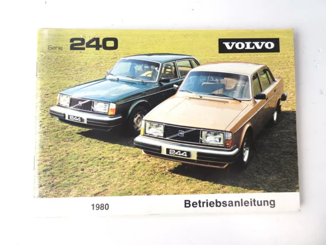 Manuale del proprietario della Volvo 240 del 1980 Manuale del proprietario