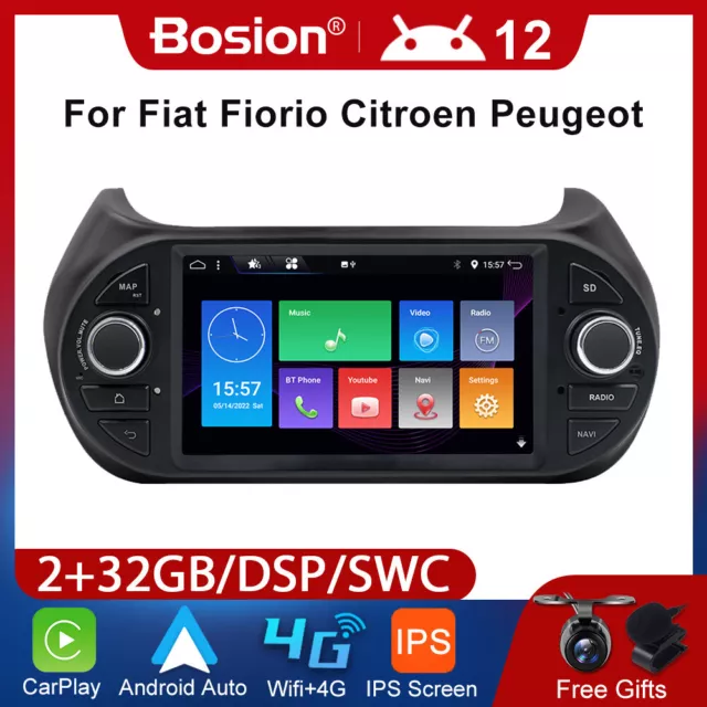 7" 1 Din Car Stereo GPS For Fiat Fiorio/Qubo/Citroën Nemo/Peugeot Bipper Nav RDS