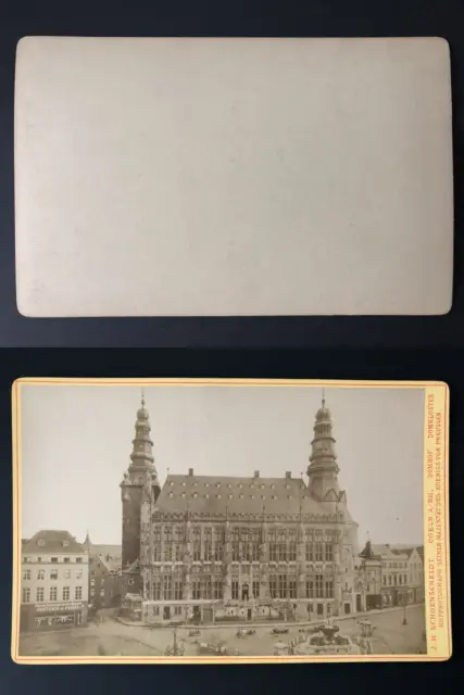 J.H.Schoenscheidt, Deutschland, Coeln a/rh, Domhof, Domkloster Vintage albumen p