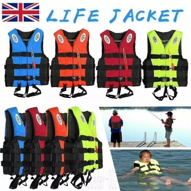 ADULTS KIDS LIFE Jackets Watersport Vest Kayak Ski Buoyancy Aid Sailing ...