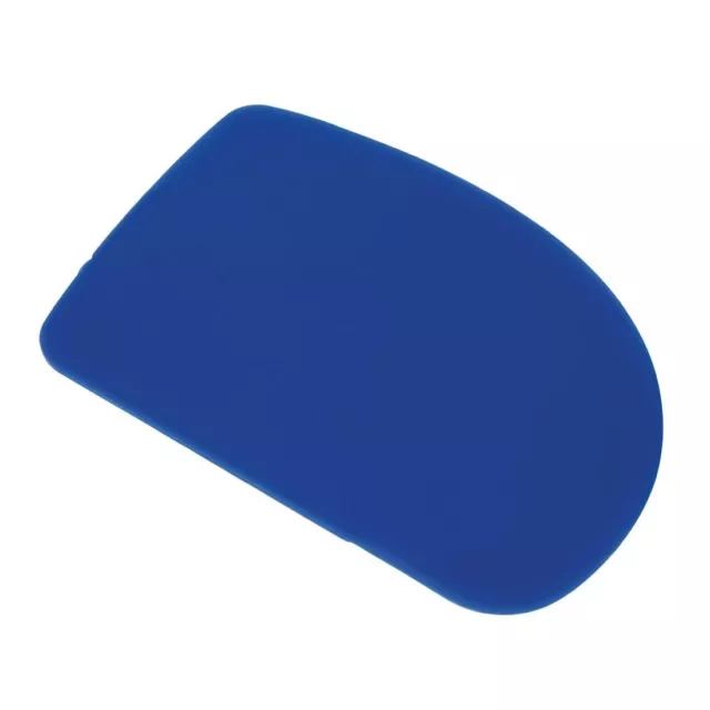 PACK OF 5 Professional Plastic Blue Dough Scraper 114x76mm