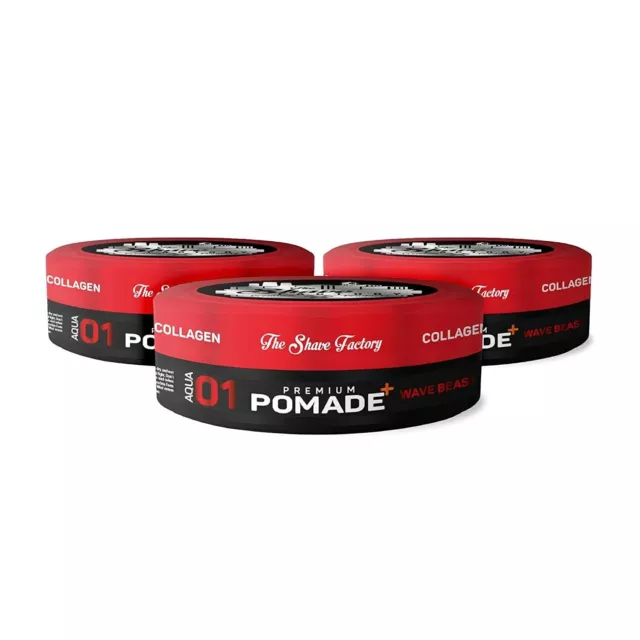 X3 CERA PER CAPELLI - SHAVE FACTORY - POMADE 01 - ULTRA HOLD ULTRA SHINE 150 ml