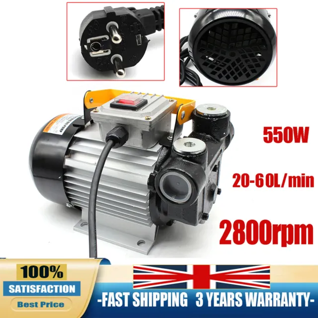Self-priming Diesel Pump 550W 230V 60 l/min Heating Oil Pump