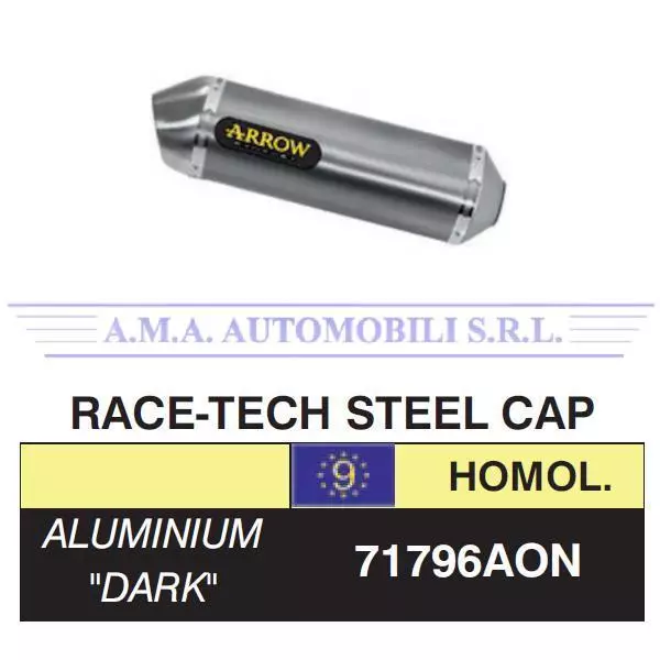 Terminale Race-Tech alluminio "Dark" Honda INTEGRA 750 DCT Anni 2014 2015