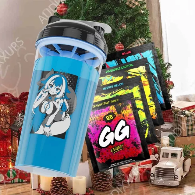 GamerSupps Waifu Cups S3.2 SURFER Limited Edition Shaker Cup and Foam  Keychain