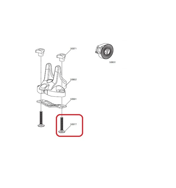 Bulloni Thule M6x40 per rack multiuso surf rack 50577