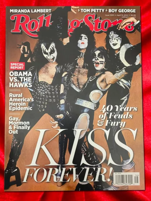Rolling Stone Magazine KISS 40 Years EX Condition Issue 1206 APR 2014