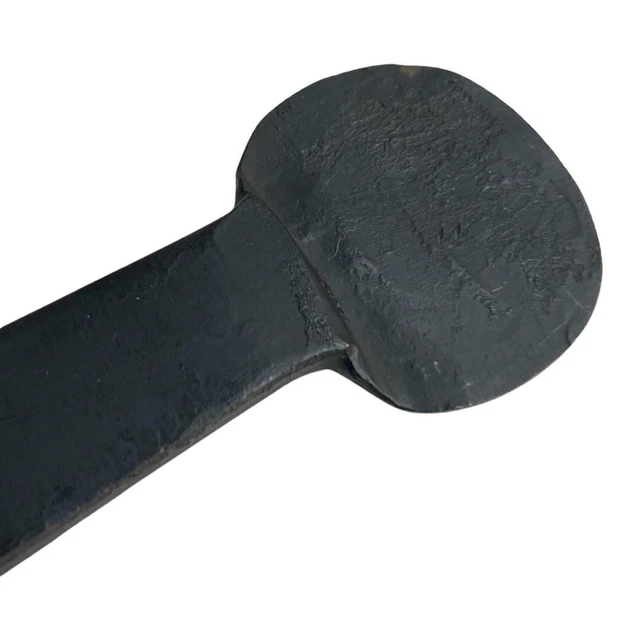 Black Pair of Wrought Iron Rat Tail Shutter Dogs 3
