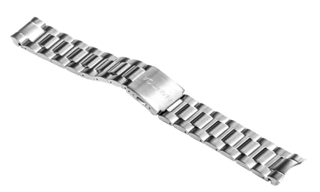 Nautica Men's N14672G BFD 101 Silver Stainless Steel Replacement Watch Bracelet