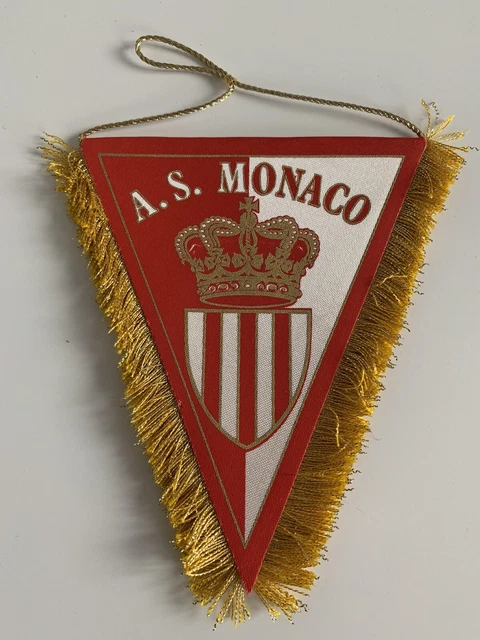 Fanion Vintage AS Monaco 1924 – 35cm, Club Français, Avant 2000