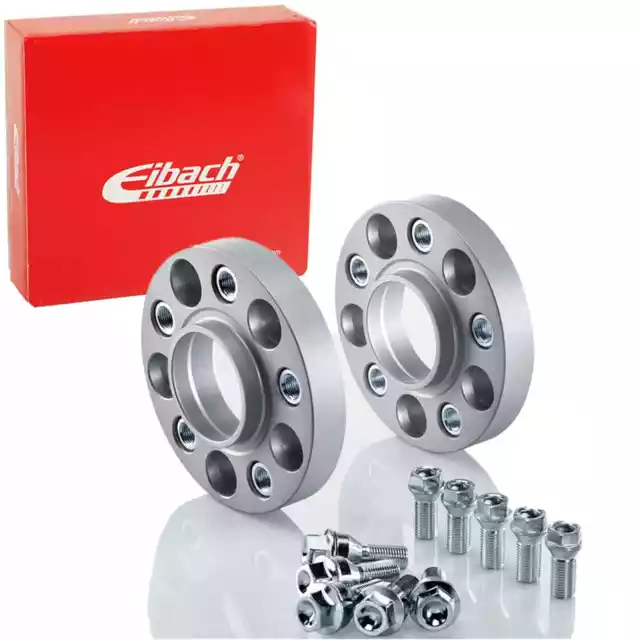 EIBACH PRO-SPACER 40mm SPURVERBREITERUNG SILBER 2x20mm SPURPLATTEN LK:5x120mm