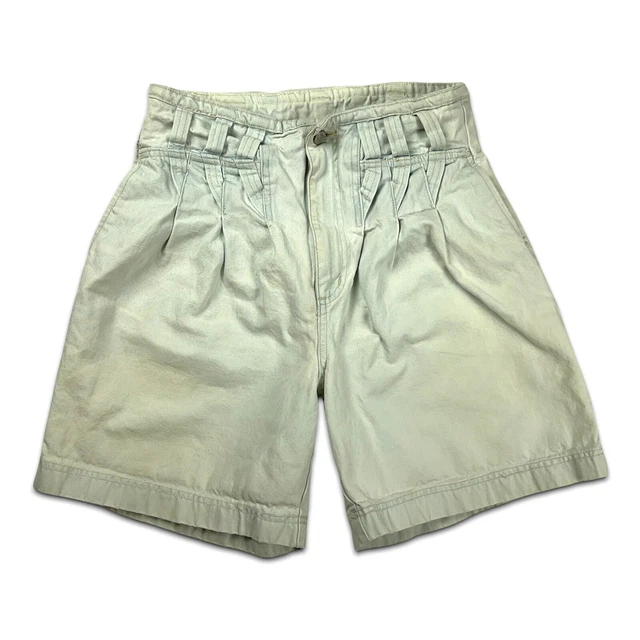 Jordache Vintage High Rise Waist Jean Shorts Light Wash Denim Size 9/1 Mom Style