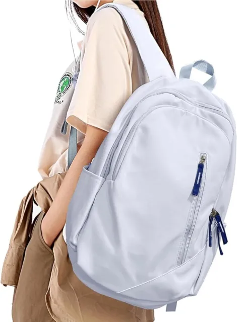 School Backpack Causal Travel Bag 14 Inch Laptop Rucksack Lightweight, Blue