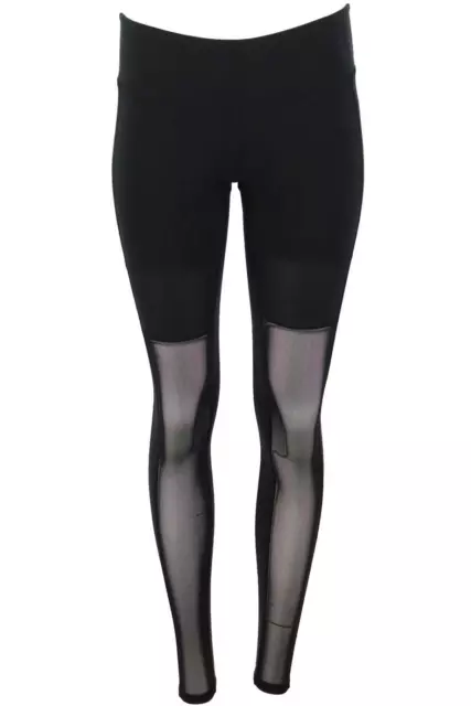 Alo Yoga Black Sheila Leggings Mesh Panels Size X-small Activewear