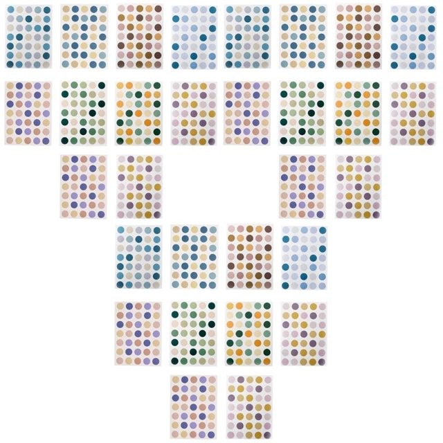 60 blätter Kreis Sticky Dot Aufkleber Geschenk Verpackung Etiketten