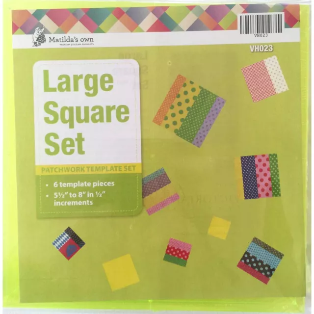 Square Set Large Patchwork Template by Matildas Own