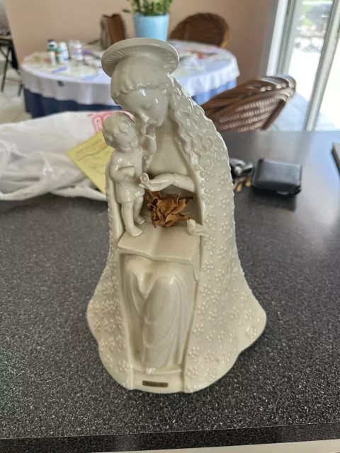 Early large Hummel Goebel Madonna Child Figurine Germany In carved Crown Marked
