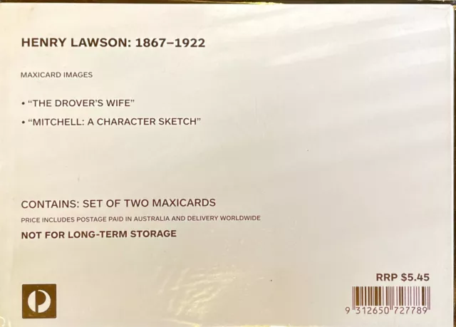 MAXICARDS HENRY LAWSON: 1867-1922 Pack of 2 $2.00 - PicClick