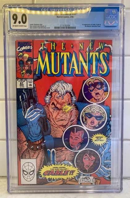 New Mutants 87 CGC 9.0 1st Cable Liefeld Mcfarlane Key 1990 Marvel X-Men KEY HOT