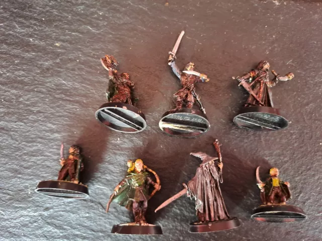 warhammer lord of the rings Metal Fellowship Figures 7 Oop