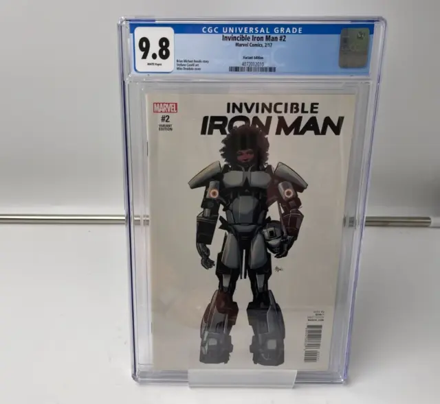 Invincible Iron Man #2 CGC 9.8 Mike Deodaro Variant (Marvel, 2017)