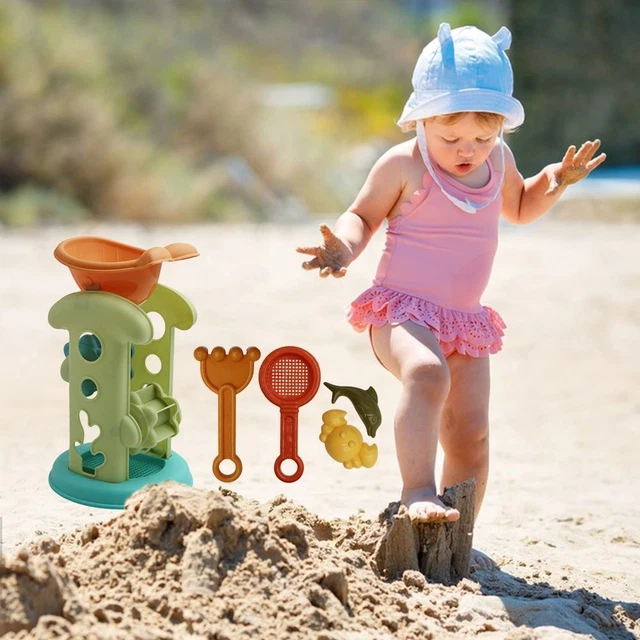 Interactive Shovel Rake Mold Beach Sandglass Digging Sand Kit Sand Toys Set