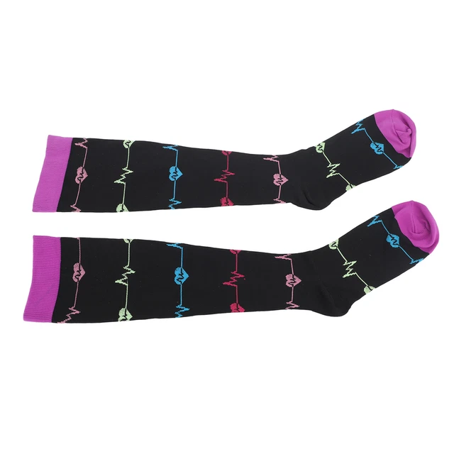 (S M)Compression Stockings Reducing Fatigue Prevent Swelling Sports Compression