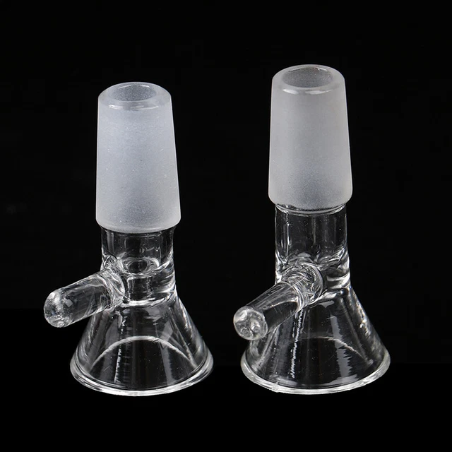 1Pc Clear Laboratory Glassware Borosilicate Handle Funnel Type Bowl Chemis_tu