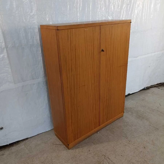 Armadietto Vintage anni 60 Struttura in Legno Impiallacciato con Ripiani Italia