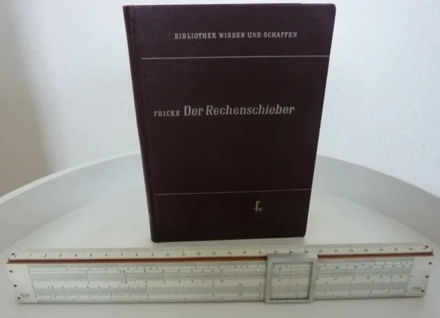 Rechenschieber "System Rietz"  A.W.Faber "Castell" mit Lehrbuch
