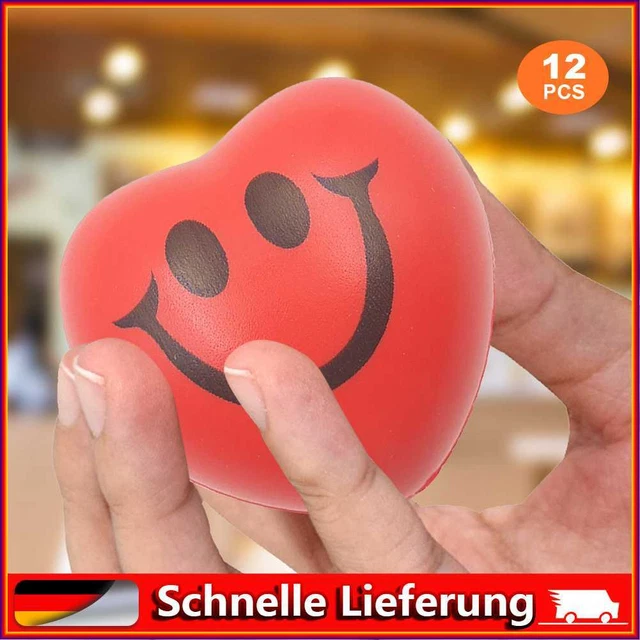 12 piezas Bola en forma de corazón Sonrisa Ventilación Facial Juguetes Novedad Diversión como Regalos del Día de San Valentín