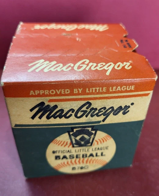 🥎UNOPENED 1960'S MACGREGOR Official Little League Baseball B76C Sealed