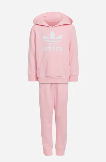 Set tuta Adidas adicolore junior ragazze rosa taglia UK 7-8 anni #REF143