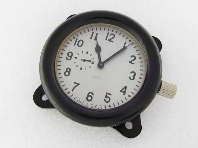 AVRM ZChZ Russian Tank T-34 & USSR Air Force Helicopter Fighter I-16 Panel Clock