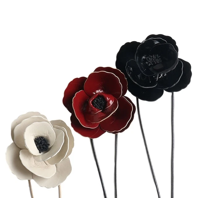 Elegant Leathers Camellia Collar Necklace Vintage Choker Necklaces Jewelry