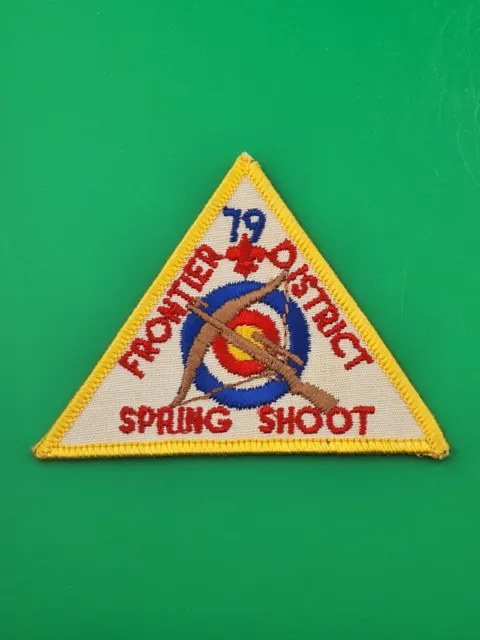 1979 Frontier District Spring Shoot Patch BSA Boy Scouts Of America
