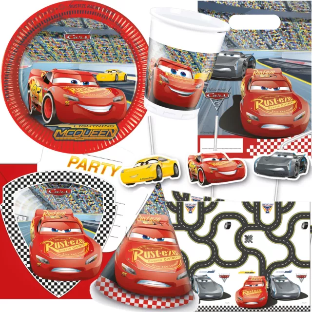 CARS 3 - Geschirr Deko Mitgebsel Kindergeburtstag Kinder Geburtstag Party Disney