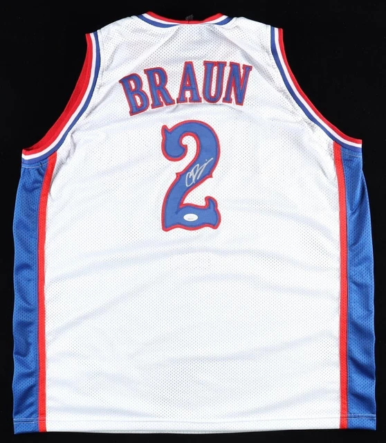 Christian Braun Signed Kansas Jayhawk Jersey (JSA COA) Denver Nuggets 1st Rnd Pk
