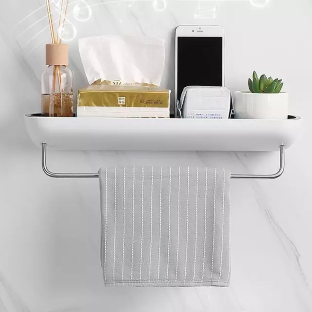 Bathroom Space Saving Organizer Shower Rack Storage Shelf Towel Holder