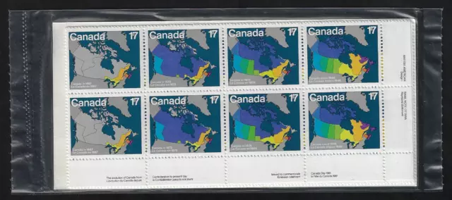 Canada — Set of 4 Corner Blocks — 1981, Canada Day: Maps of Canada #890-893 MNH