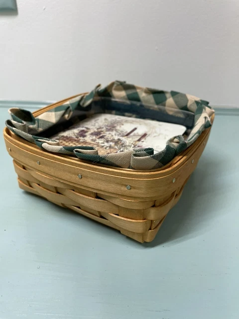2005 Royce Craft Hand Woven COASTER basket Made In Ohio, USA w/ 6 Coasters