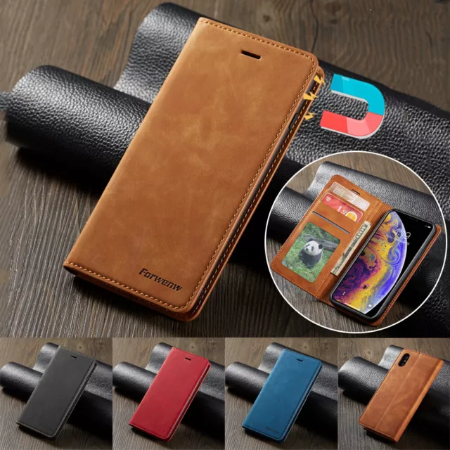 Leather Wallet Flip Stand Case Cover For Samsung S24 S23 FE S21 S20 S10 A25 A05s