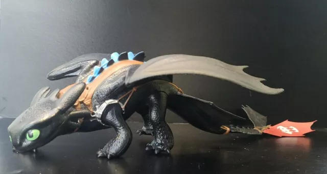 Giant Toothless Figure How to Train Your Dragon Night Fury Toy 23'' Spinmaster