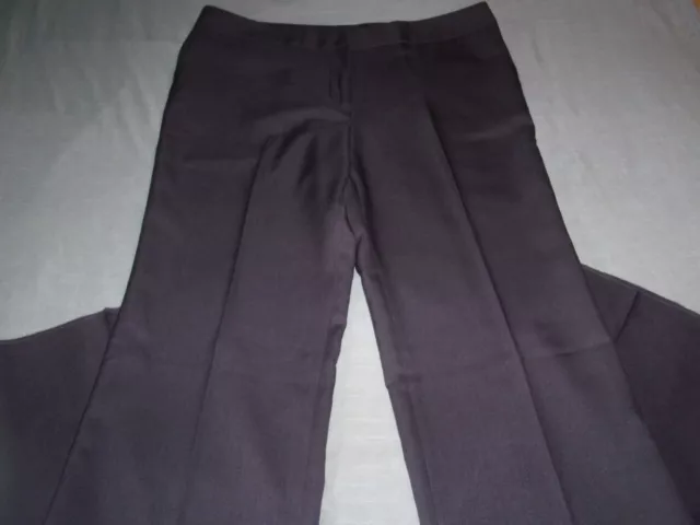 Ladies EDWARDS Gray Polyester Unhemmed Dress Pants sz 16 UL NEW