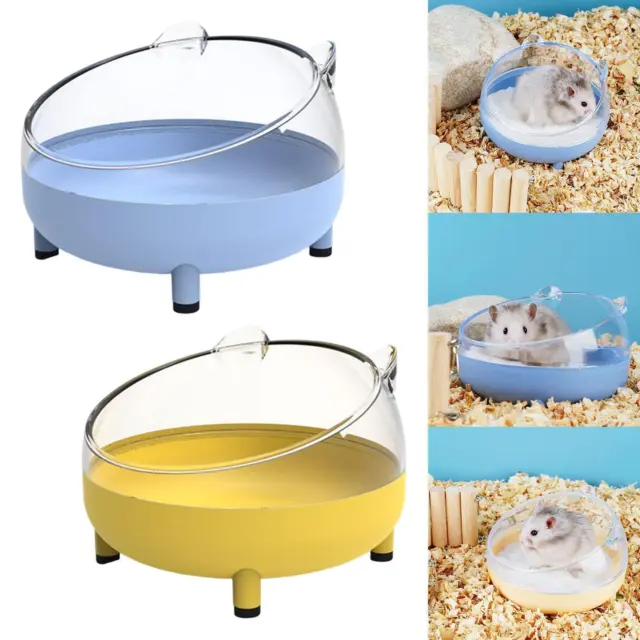 Criceto Sand Bath Box Trasparente Piccoli animali Doccia Vasca da bagno Scavando